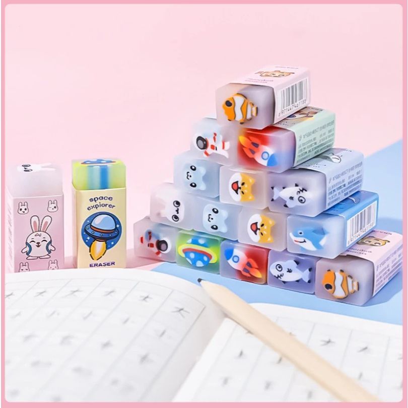 

Penghapus Pensil Motif Buah / Fruits and Dinosaurus Eraser / Penghapus Anak Sekolah