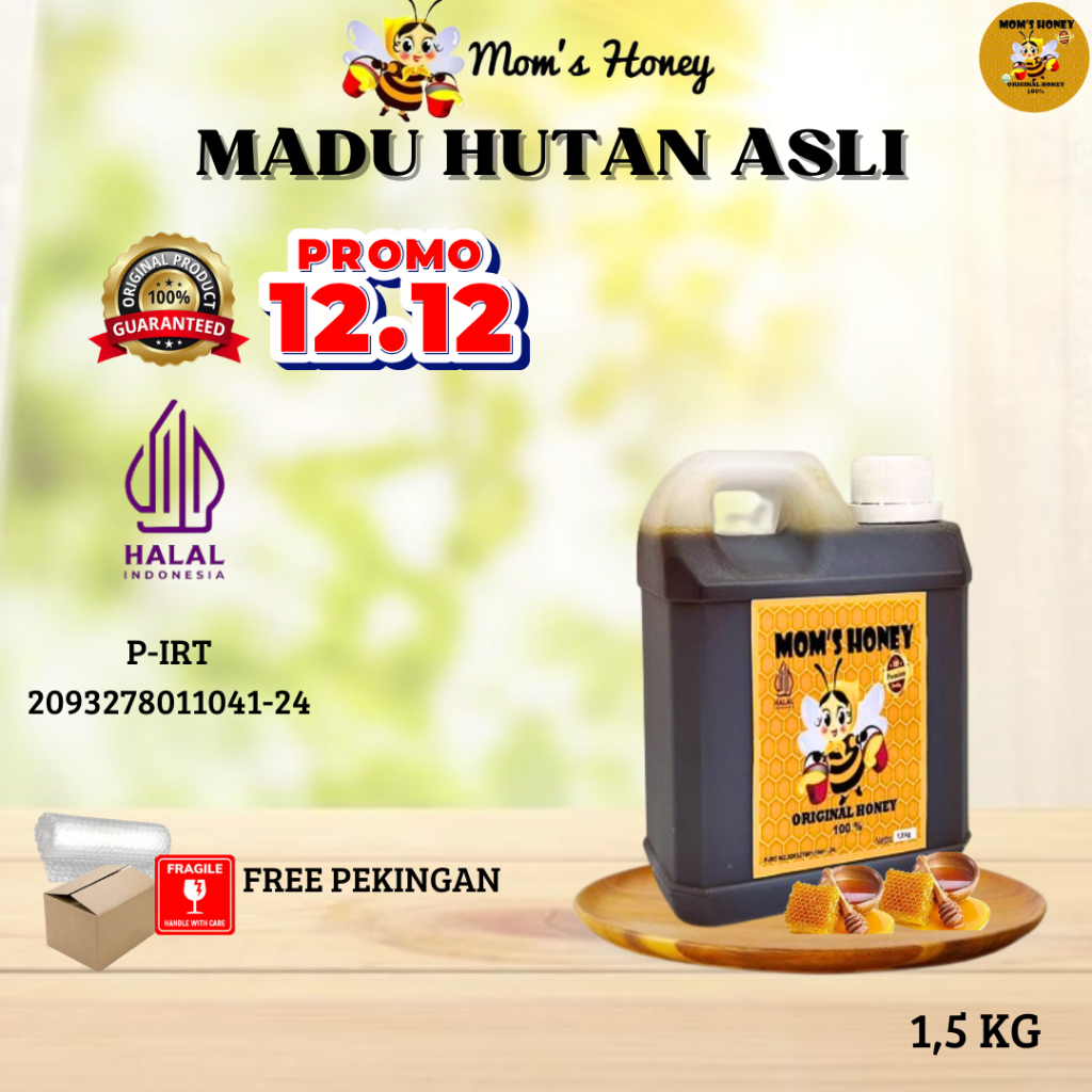 

Madu Asli 100% Tanpa Campuran/Murni Original 1,5kg Kaya Akan Manfaat By Madu Moms Honey