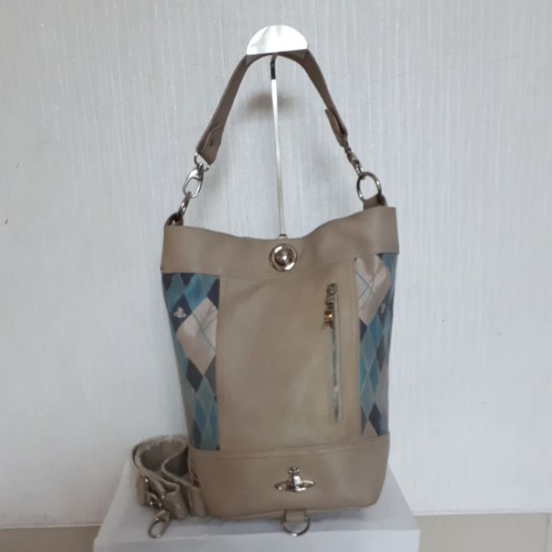 Vivienne Westwood Leather mix Canvas Bag
