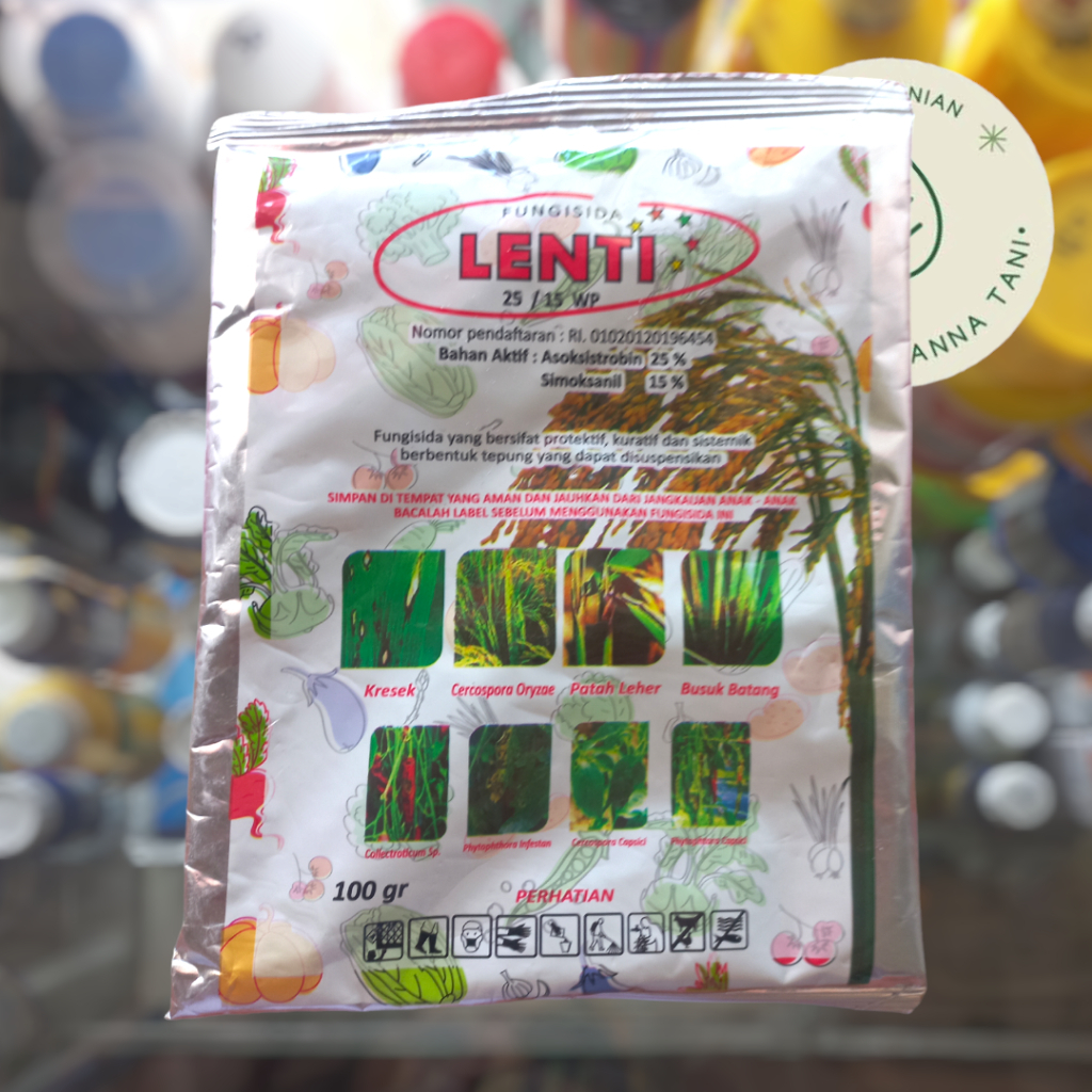 FUNGISIDA LENTI 12/15 WP 50GR 100GR – PENGENDALI DAN PEMBASMI PENYAKIT FUNGI PADA TANAMAN