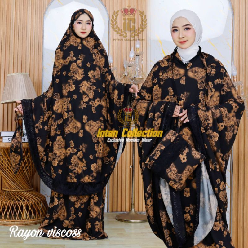 MUKENA DEWASA/MUKENA BAHAN RAYON VICSCO/MUKENA RENDA MOTIF/RENDA BESAR/MEWAH