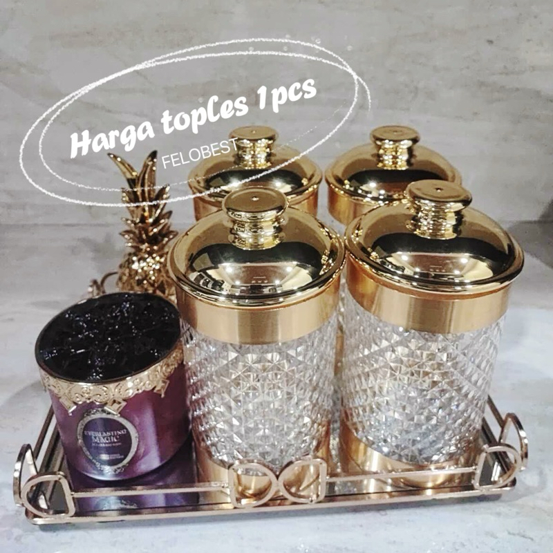 Arabian Jar Toples/pcs toples akrilik Kedap Udara/ toples Arab Ala Turki / toples penyimpanan goldl