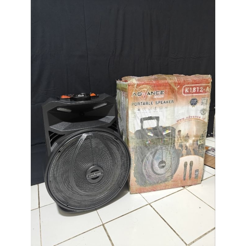 speaker bluetooth portable 18 inch advan