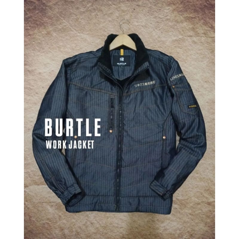 jaket work burtle bahan tebal berat recomend bekas second preloved