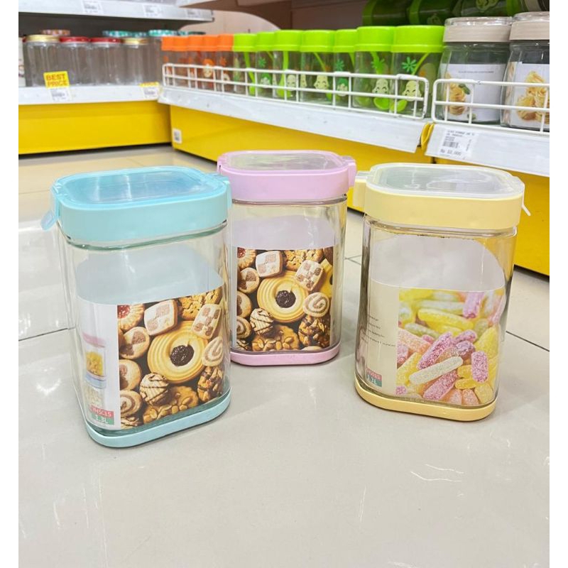 TOPLES KUE KACA PINK 1300ML TEBAL PREMIUM/TOPLES KUE LEBARAN/TOPLES SERBAGUNA PINK TEBAL