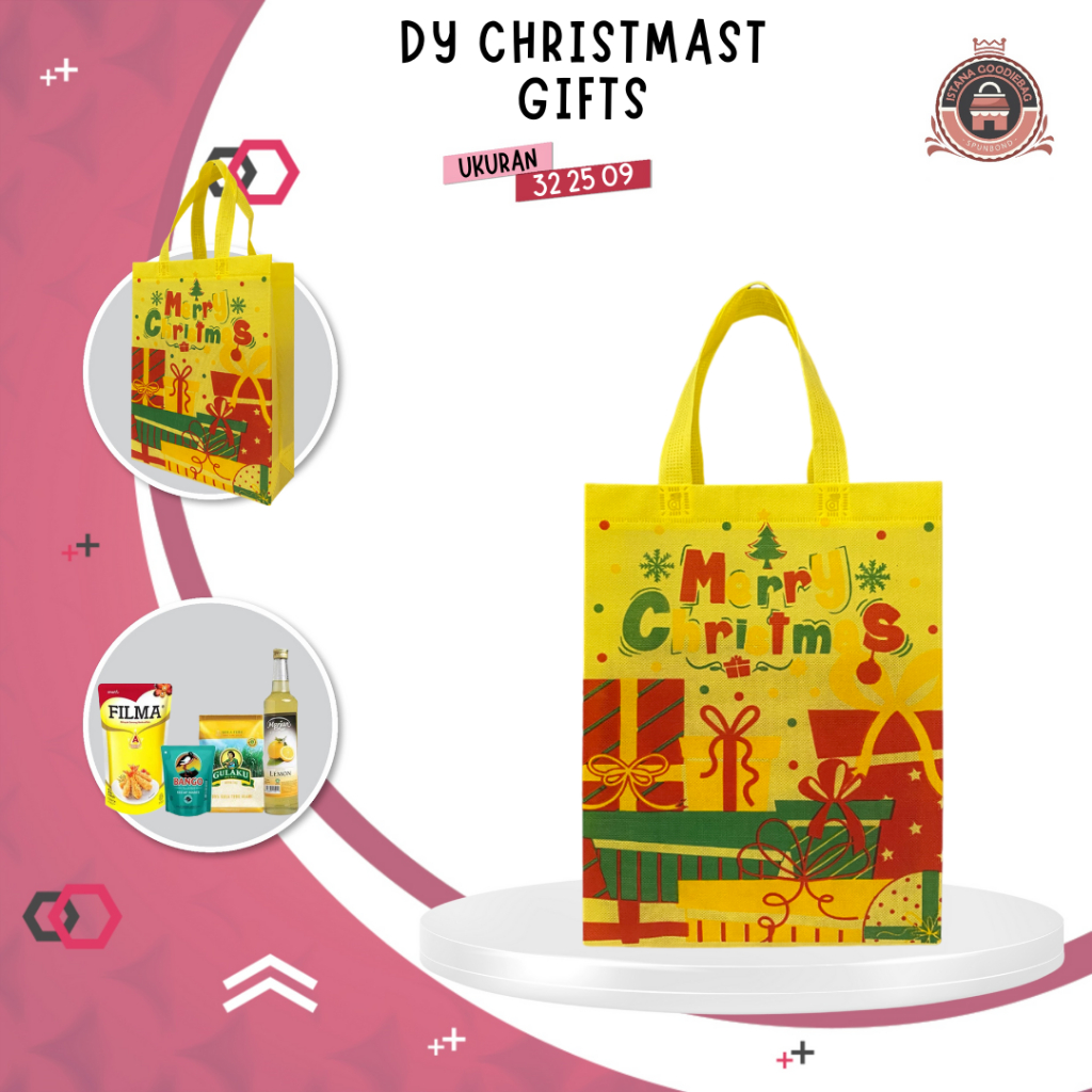 

[INSTANT] Goodiebag Natal | Tas Hampers Natal | Gift Box Natal | Ukuran 32x25x09