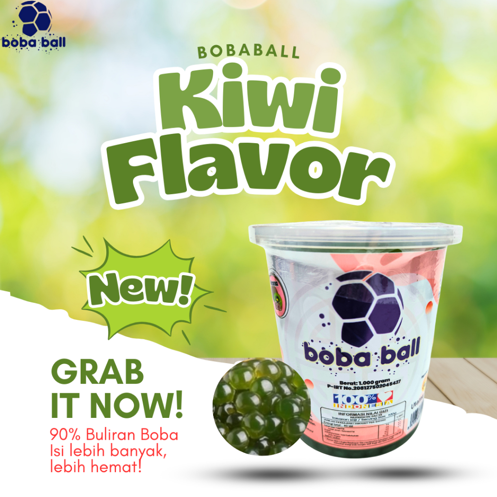 

{PROMO} Bobaball | Kiwi Popping Boba 1 Kg - Sensasi Rasa di Setiap Gigitan
