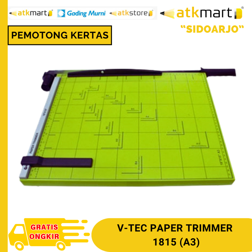 

VTEC PAPER TRIMMER 1815 (UKURAN A3) / PAPER CUTTER / PEMOTONG KERTAS