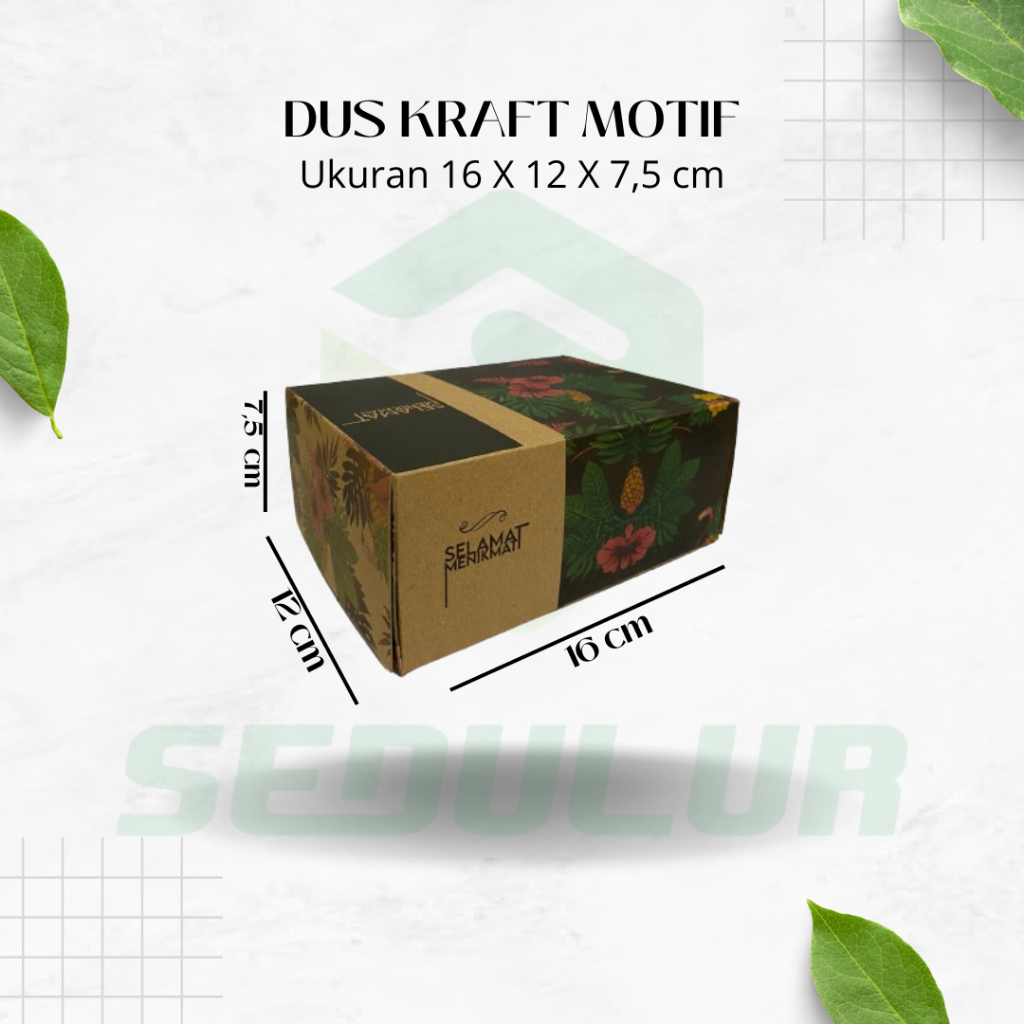 

DUS KRAFT (COKLAT) MOTIF UK 16