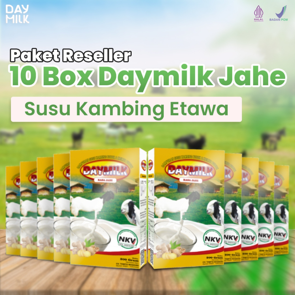 

Susu Daymilk Jahe - Paket Reseller 10 Box Daymilk Jahe Bantu Jaga Tulang dan Persendian