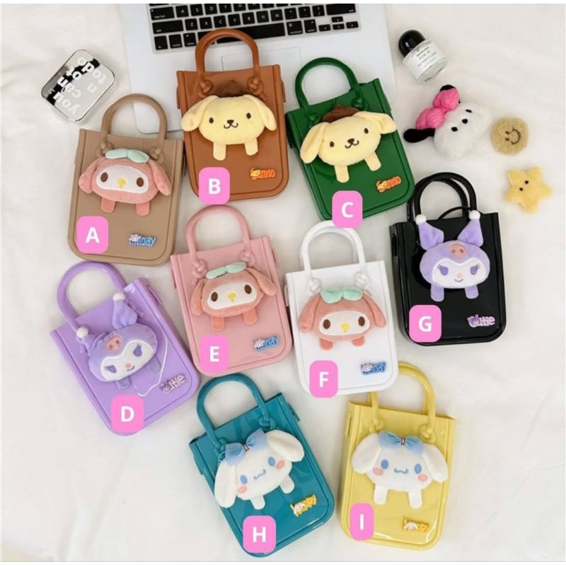 TAS SELEMPANG ANAK JELLY IMPORT CUTE KARAKTER