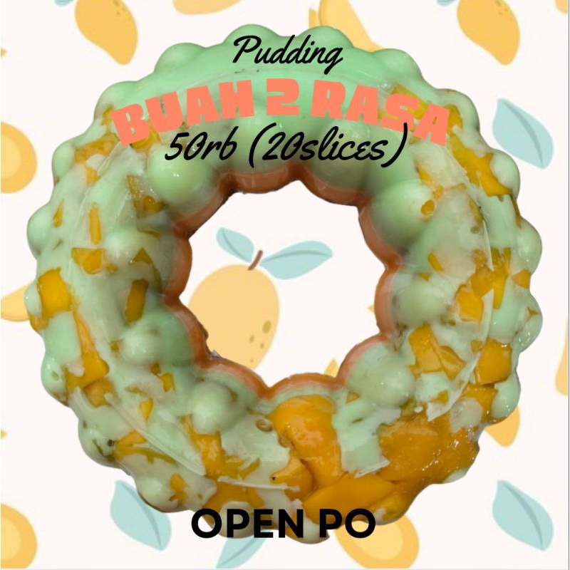 

Pudding buah 2 rasa