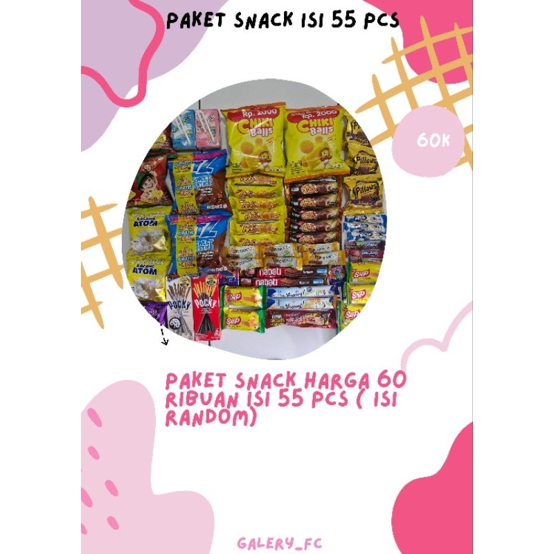 

hampers snack isi 55 pcs
