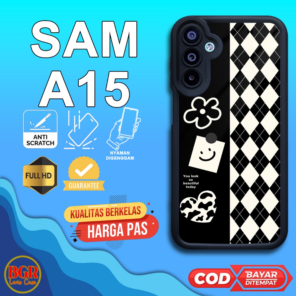 Case Samsung A15 Casing Hp Samsung A15 [ Cute 03 ] Hardcase Softcase Premium Glossy Case Hp