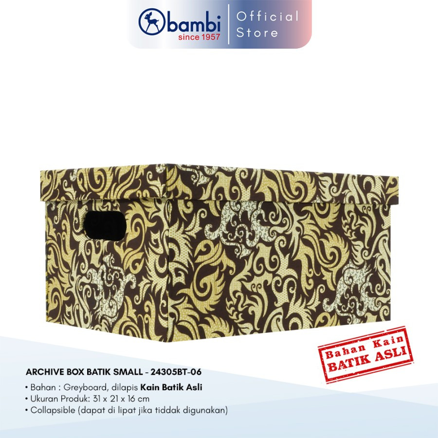 

Bambi Gift Box / Kotak Kado / Archive Box Batik Motif Dayak – 24305BT