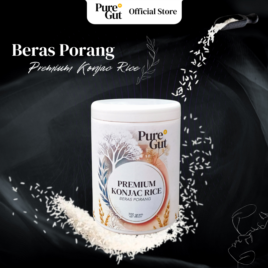 

Beras Porang Premium Konjac Rice PureGut