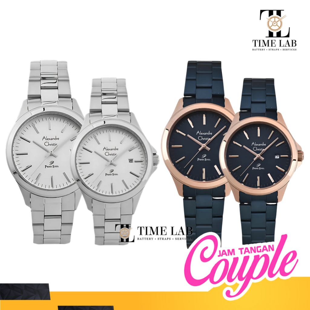 JAM TANGAN COUPLE ALEXANDRE CHRISTIE AC1026 / AC 1026 / AC1026LD / AC1026MD ORIGINAL