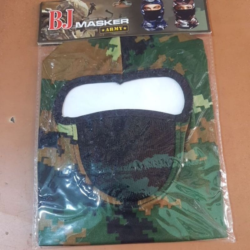 masker ninja motif army loreng