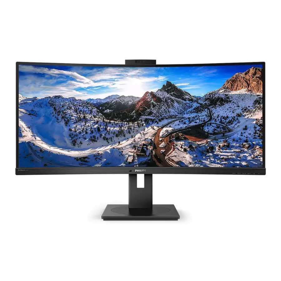 Philips 346P1CRH Monitor LED Ultrawide 34" Curved WQHD 100Hz USB-C 90W HDR400