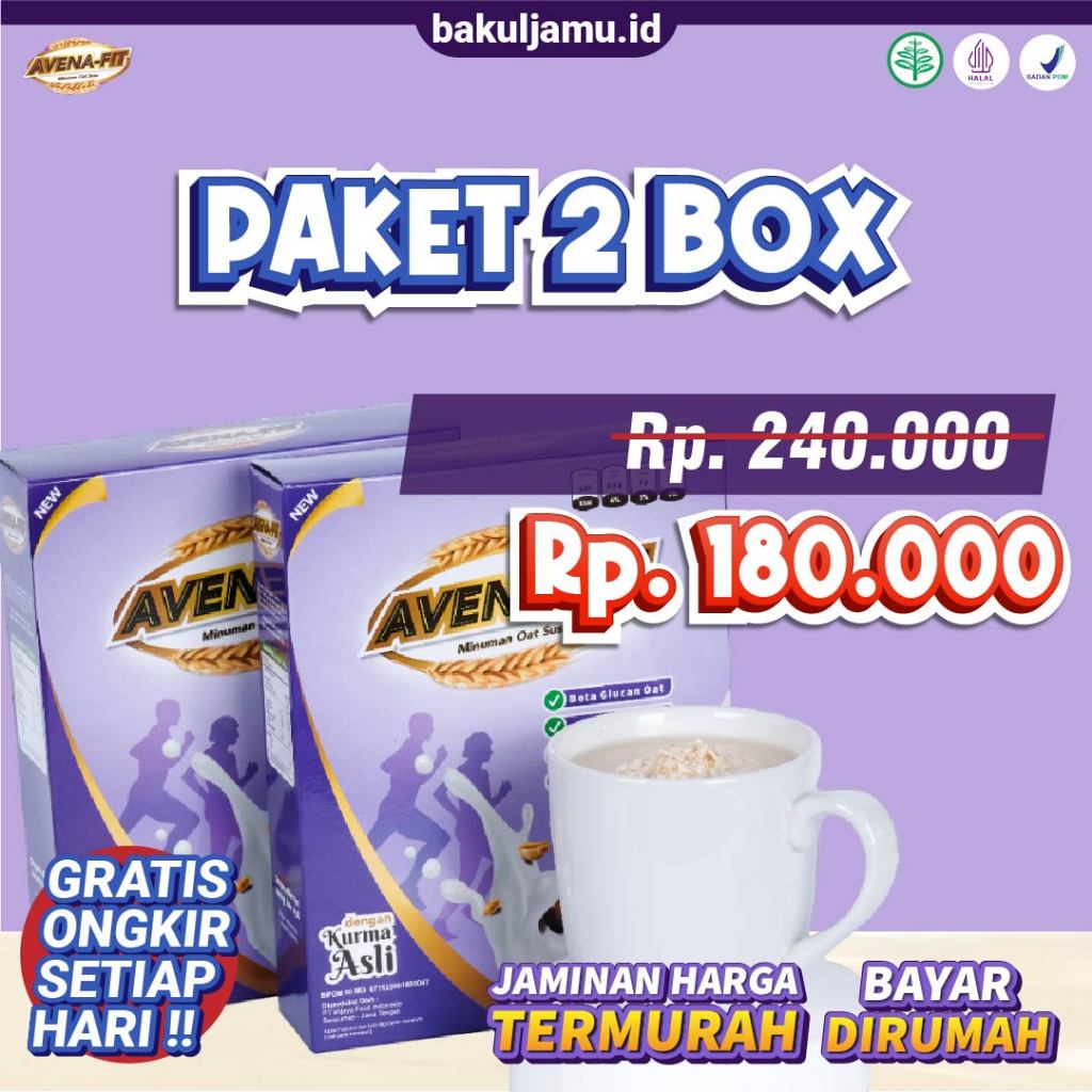 

Paket 2 Box Avenafit - Menu Sarapan Bantu Menurunkan Kolesterol