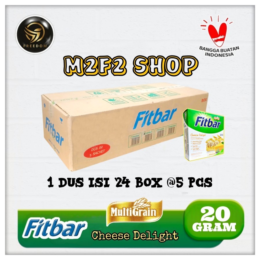 

Fitbar Multigrain Bar With Cheddar | Cheese Delight | Keju - 20 gr (Kemasan Karton)