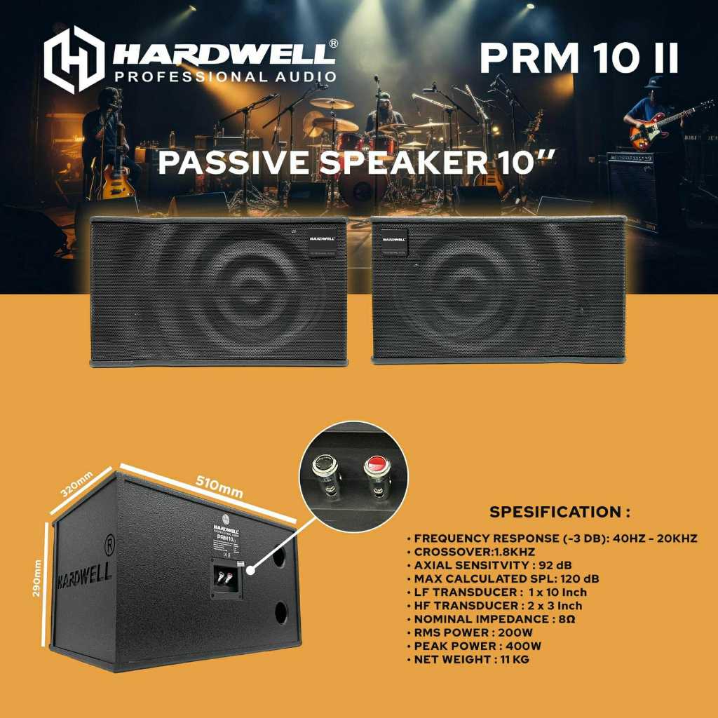 Speaker Pasif 10 Inch Hardwell PRM 10 II Original Speaker Hardwell PRM10