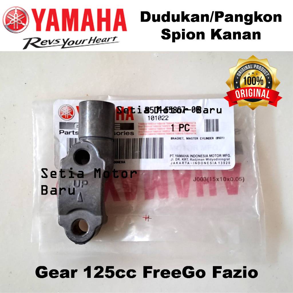 Dudukan Pangkon Spion Kanan Fazio Gear FreeGo Ori Asli Yamaha