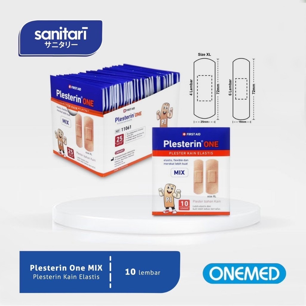 Plesterin One MIX isi 10s Plesterin Onemed Plester Luka Onemed Plester Onemed