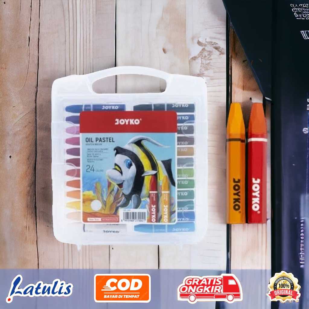 

Crayon Krayon Minyak Oil Pastel Joyko 24 Warna (3 set)