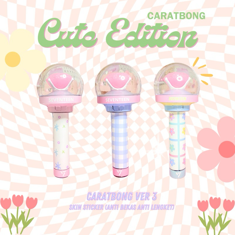 

Skin Sticker Decal Caratbong Ver 3 Seventeen CUTE EDITION | Sticker saja bukan Lightstick by Aesthetichu