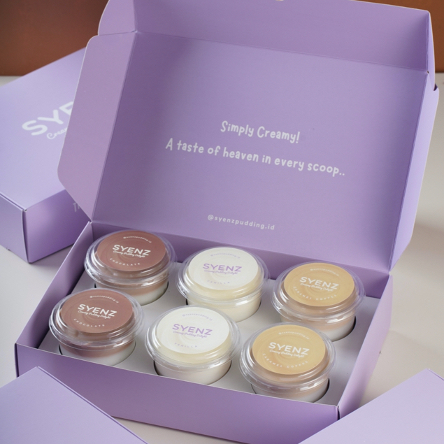

[DENGAN BOX] 6 CUPS Pudding dengan Vla sesuai pilihan