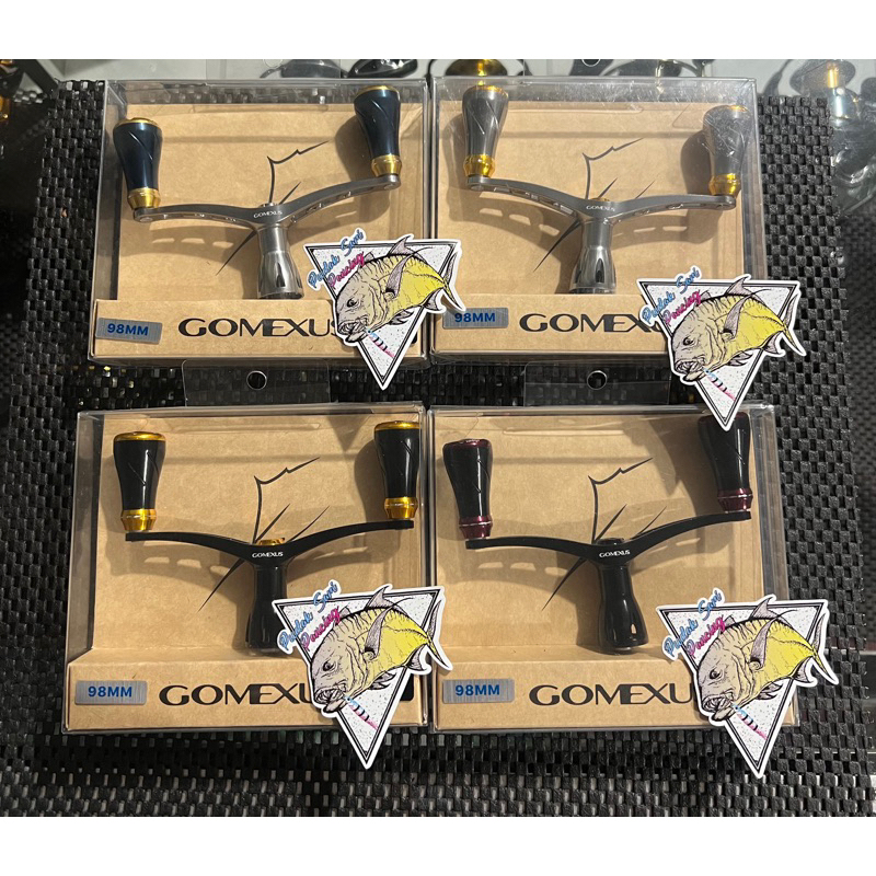 DOUBLE HANDLE GOMEXUS ALUMINIUM POWER HANDLE 98MM dan 82MM