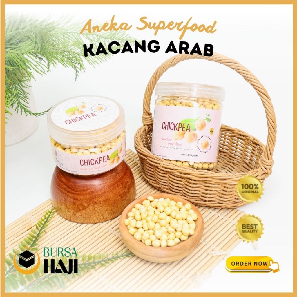 

Kacang Arab Panggang Toples Premium Oleh-Oleh Haji Cemilan Sehat Murah Original