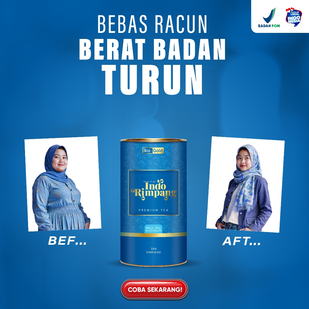 Indo Rimpang Premium Bio Gold teh rimpang diet | teh detox penurun berat badan |