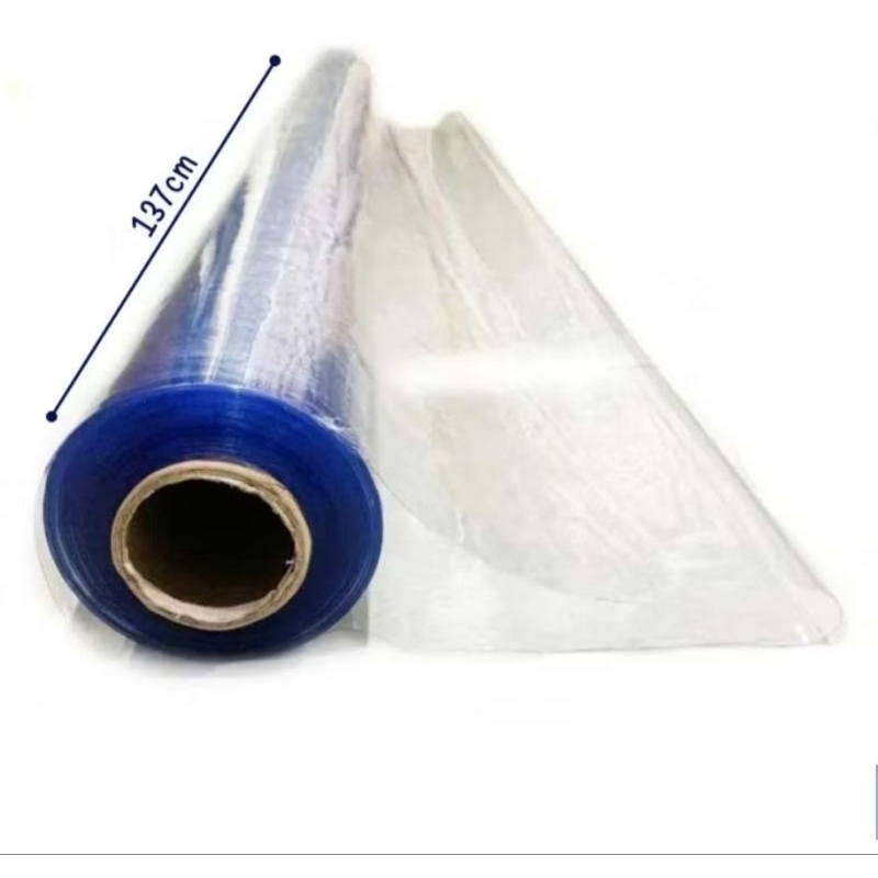 Plastik Mika Bening Lentur Meteran Untuk Taplak Meja Tebal 0,15 mm- 0,20mm