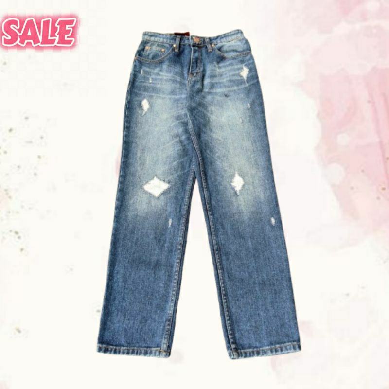 Request Jeans Blue Biowash | celana jeans wanita #refashionshop