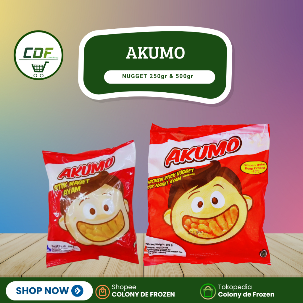 

AKUMO Chicken Nugget 250gr & 500gr/ Naget Ayam