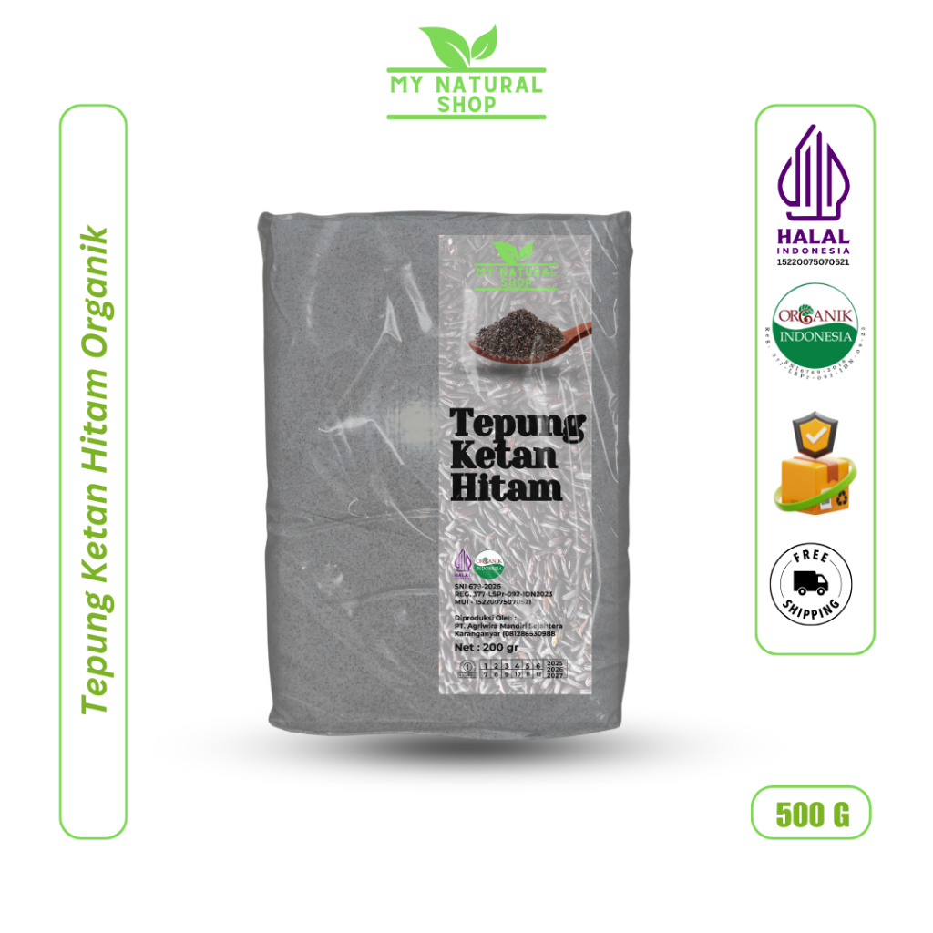 

Tepung Ketan Hitam Organik @500 Gram Vacum
