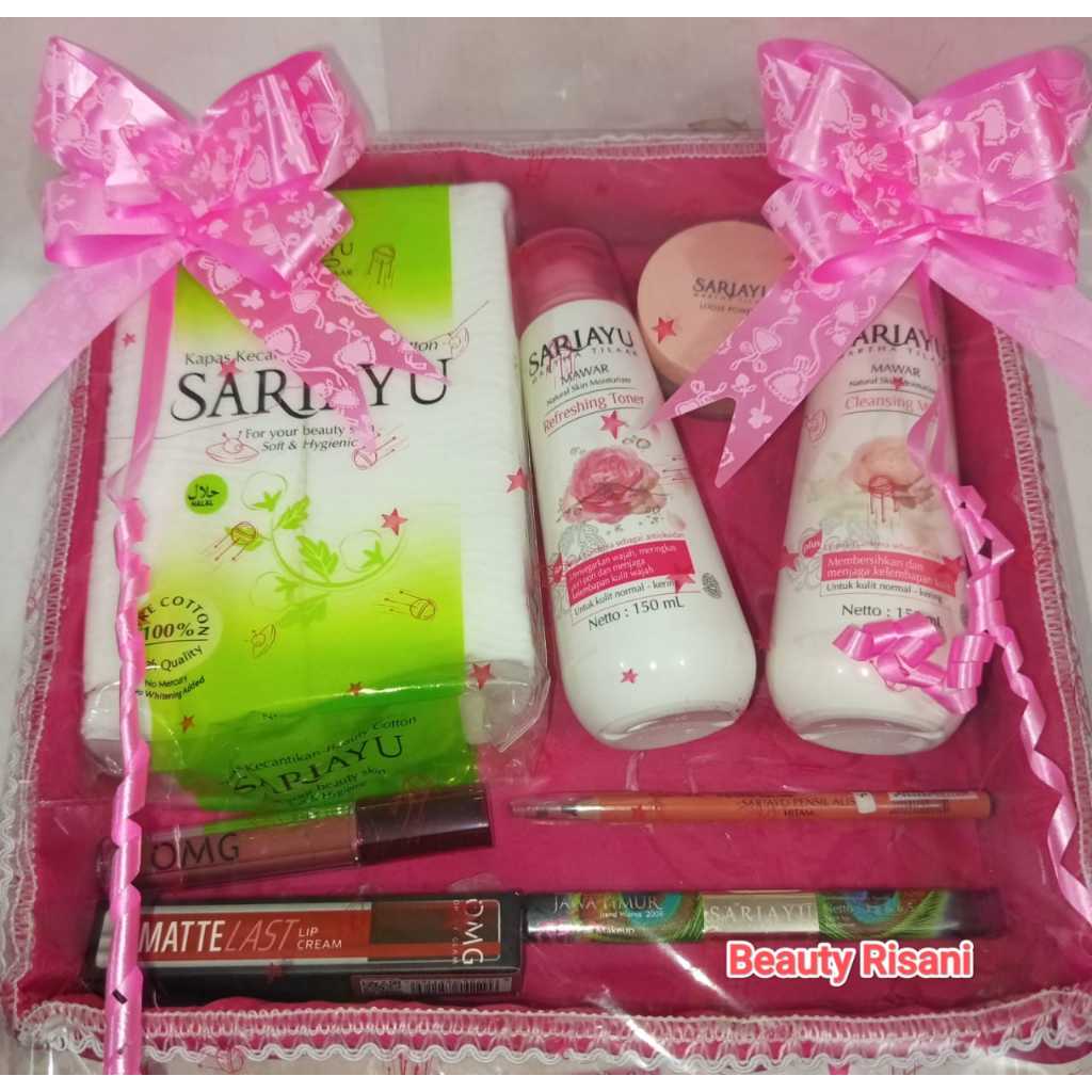 COD - Sariayu Paket Seserahan/Hantaran Make Up Box Tutup/Terbuka