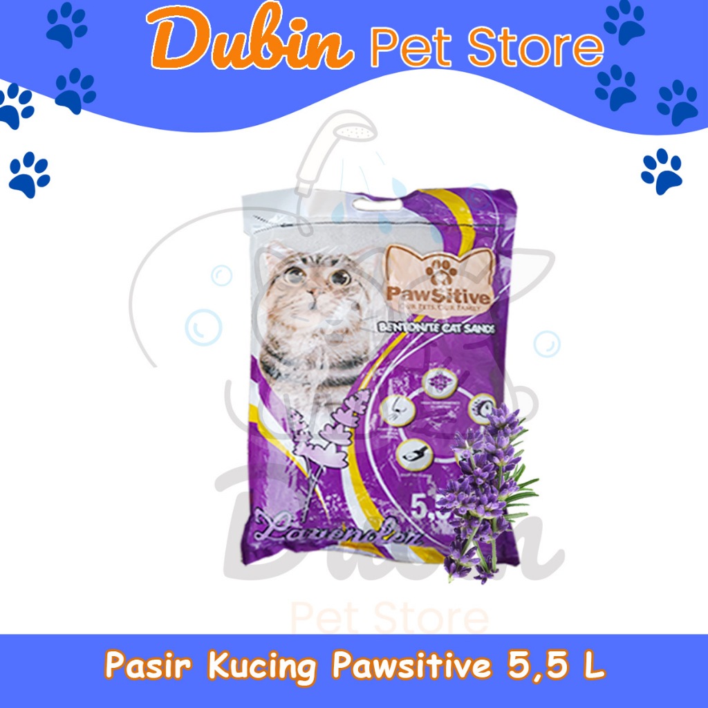Giltbite_ Pasir Kucing Pawsitive 5,5 Liter Pasir Pawsitive Gumpal Wangi 5,5 Liter