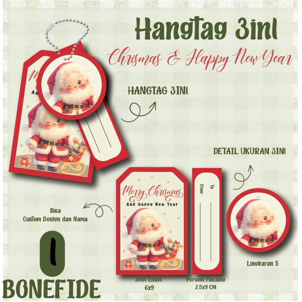 

Hang Tag Natal Christmas / Kartu Ucapan Natal Christmast