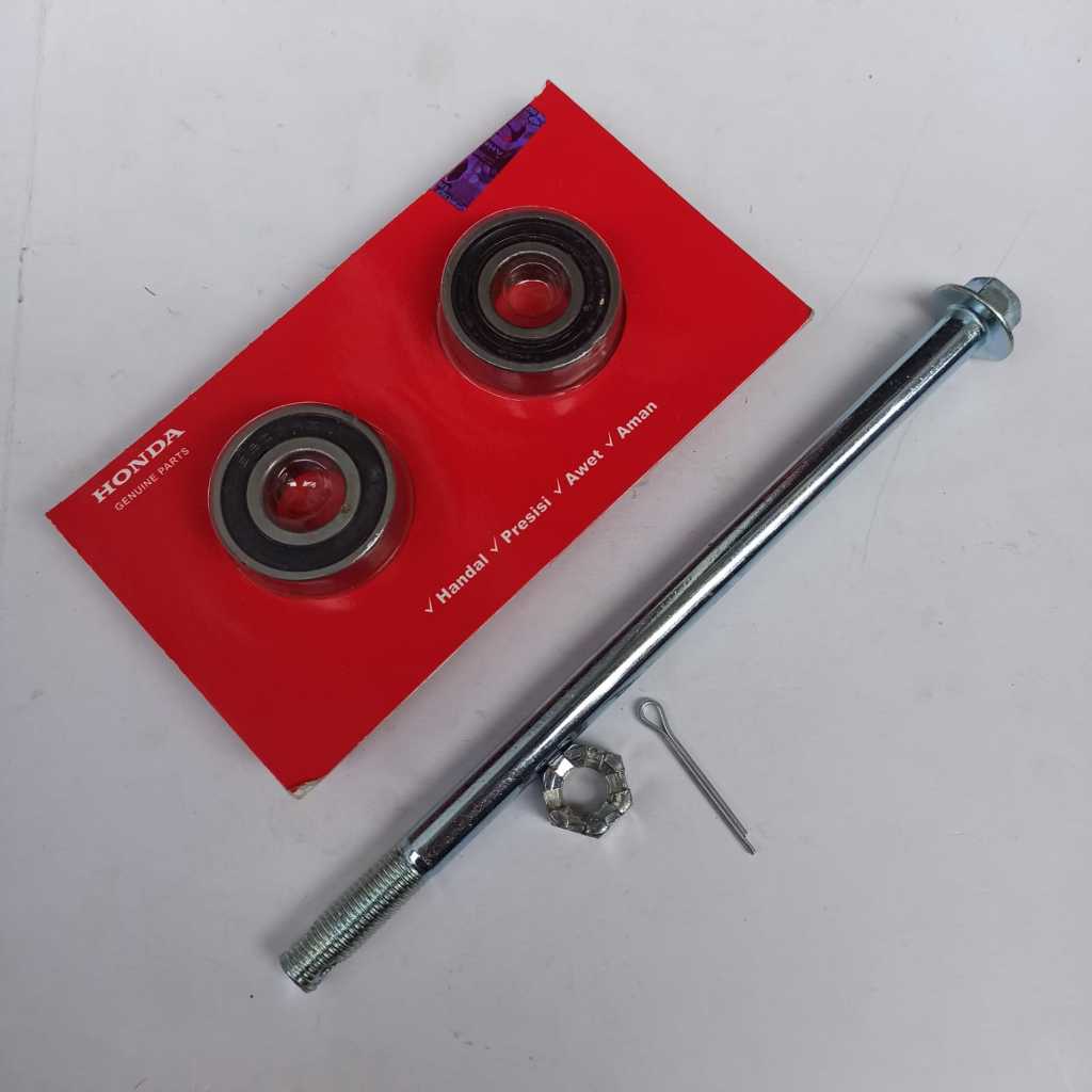 as roda depan + bearing roda depan mio smile/mio j/soul karbu/fino karbu/mio m3