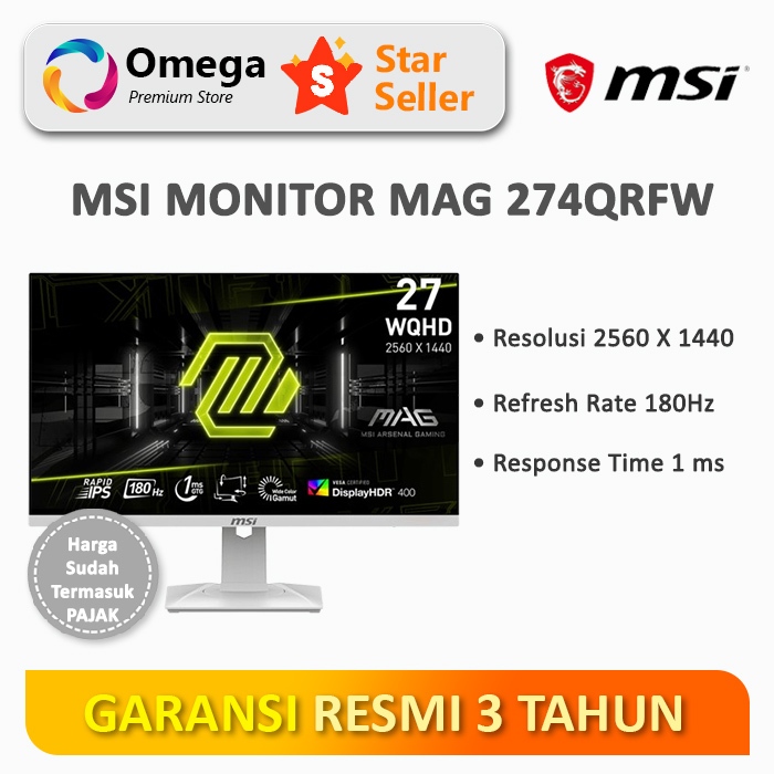 Monitor MSI MAG 274QRFW 27" IPS
