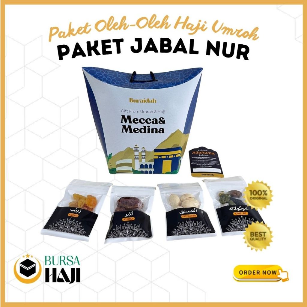 

Paket Souvenir Tas Jinjing Jabal Nur Ekslusif Hampers Oleh Oleh Haji Umroh Premium