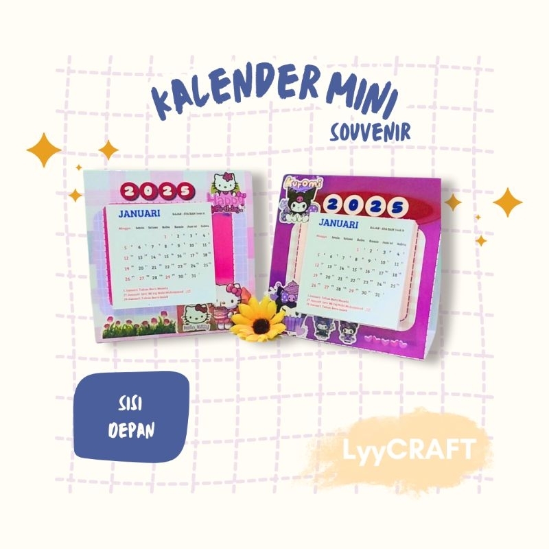 

LyyCRAFT Kalender Mini Souvenir