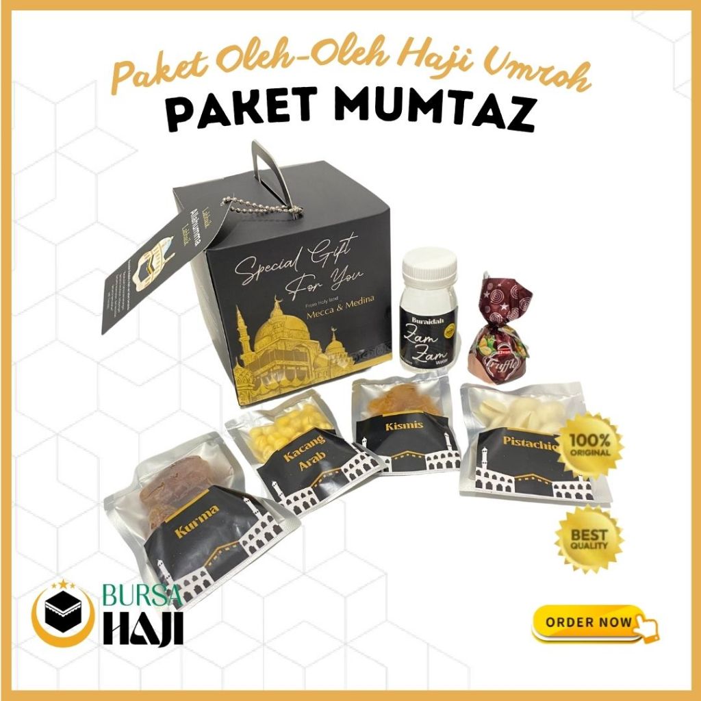 

PAKET OLEH OLEH HAJI DAN UMROH EKSKLUSIF MUMTAZ/PAKET OLEH OLEH PREMIUM