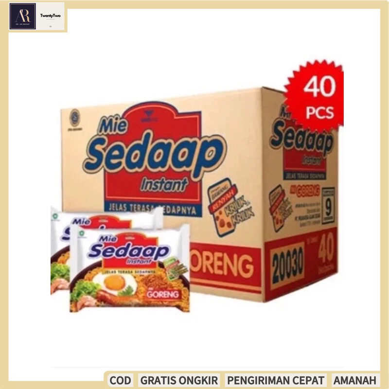 

Mie SEDAAP GORENG 1 Dus (40 pcs)