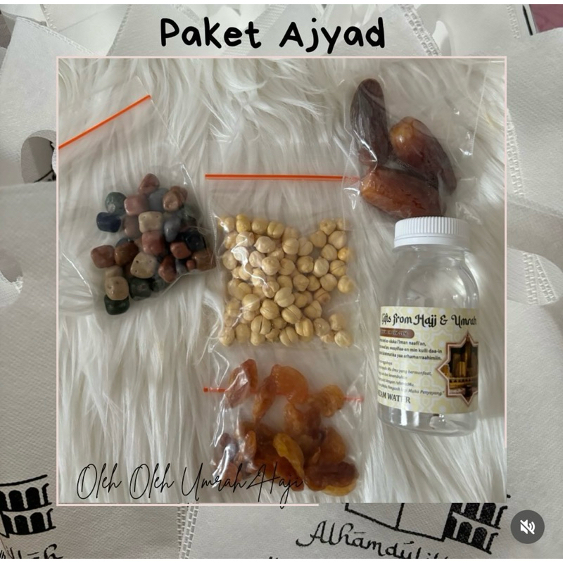 

Oleh Oleh Umrah/Haji Paket Ajyad isi 5 item Jumlah 20 pack