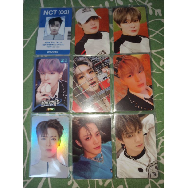 (BACA DESK) - Photocard Jeno NCT Dream Universe ID Card , Trading Card , Binder , 4×6 Photo , Hologr