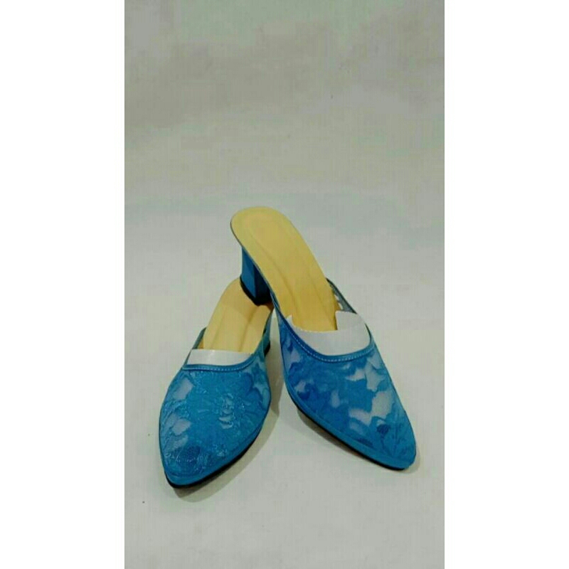 SELOP PENGANTIN WANITA MODEL BRUKAT/KRENOLIN TINGGI HAK 7CM